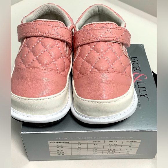 Jack & Lily pink quilted shoes - Picture 2 of 4